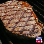 USDA Prime Delmonico steak on the grill